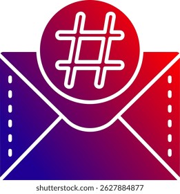 Hash Line vector Icon Design