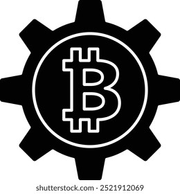 Ícone de taxa de hash ou ilustração para a mineração de criptomoeda e tecnologia de cadeia de blocos