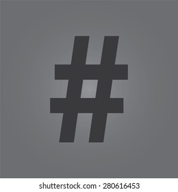 Hash tag icon 