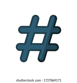 hash tag icon design vector template