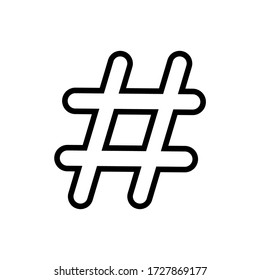 Design-Vektor-Vorlage für Hashtag-Symbole