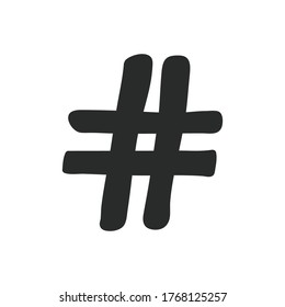 hash tag icon vector design template
