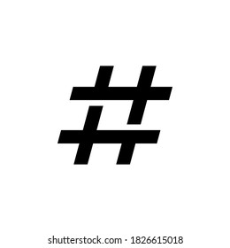 Ilustración vectorial de icono de etiqueta de hash