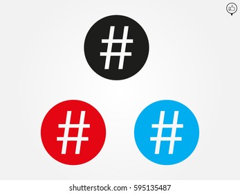 hash tag, icon, vector illustration eps10
