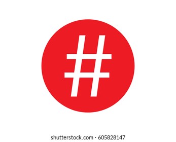 hash tag, icon, vector illustration eps10