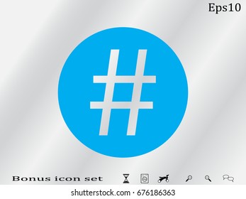 hash tag, icon, vector illustration eps10