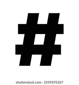 Hash tag icon vector symbol