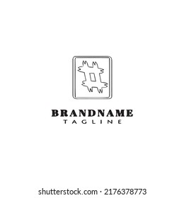 hash tag logo cartoon icon design template black modern isolated vector illustration