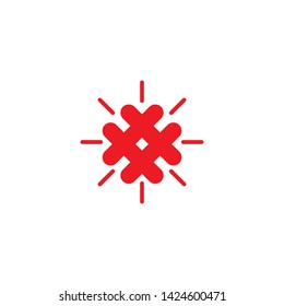 Hash tag logo icon inspiration vector template