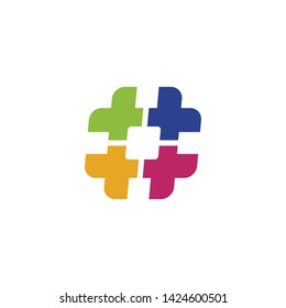 Hash tag logo icon inspiration vector template