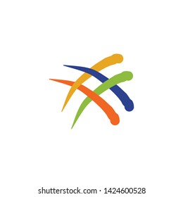 Hash tag logo icon inspiration vector template