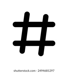 Hash tag vector icon sign