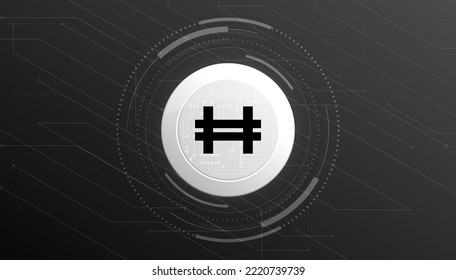 Hashflow (HFT) coin cryptocurrency concept banner.