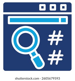 Hashing Icon Element For Design
