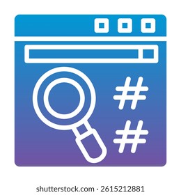 Hashing Icon Element For Design