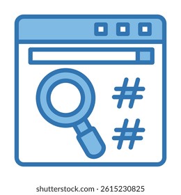 Hashing Icon Element For Design