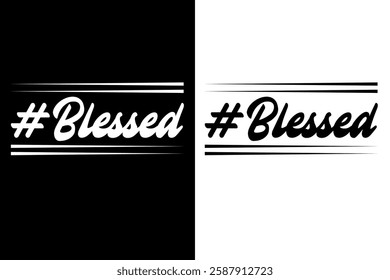 Hashtag Blessed Inspiring Religious Faith T-Shirt