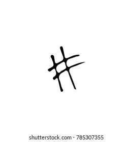 Hashtag Doodle Icon