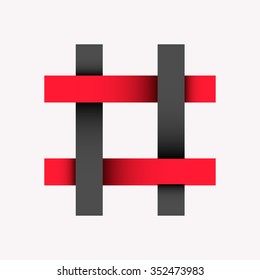 hashtag flat