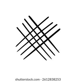 Hashtag hand draw icon vector. Keyword illustration sign. Teg symbol or logo.