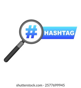 hashtag hashtags in social networks. Vector illustration