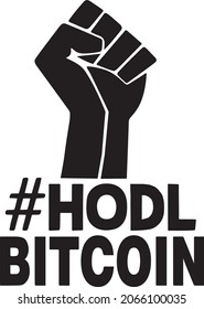 Etiqueta Sostener Bitcoin. Nuevo concepto de dinero virtual Tecnología de cadena de bloqueo para moneda de oro cripto Símbolo de bitcoin aislado en fondo blanco Ilustración vectorial Concepto Dinero digital 