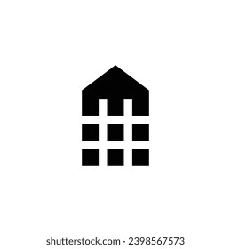 Logo de la casa de hashtag. Adecuado para inmuebles, construcción, hospitales, hoteles, etc.