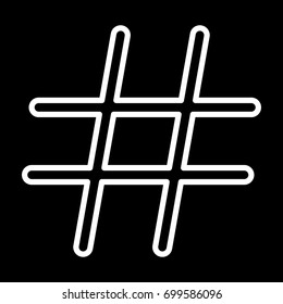 Hashtag icon .