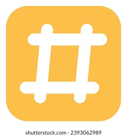Hashtag icon Illustration for web, app, infographic