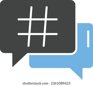 Hashtag Icon image. Suitable for mobile application.