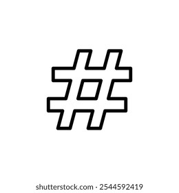 Hashtag icon logo design. hashtag sign and symbol