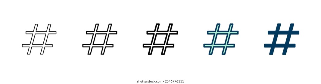 Hashtag icon logo design. hashtag sign and symbol