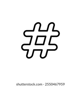 Hashtag icon logo design. hashtag sign and symbol