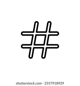 Hashtag icon logo design. hashtag sign and symbol