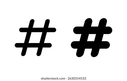 Hashtag icon logo design. hashtag sign and symbol