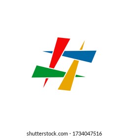 Plantilla vectorial de diseño de logotipo de icono de etiqueta