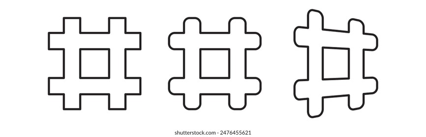 Conjunto de iconos de etiqueta. símbolo de etiqueta