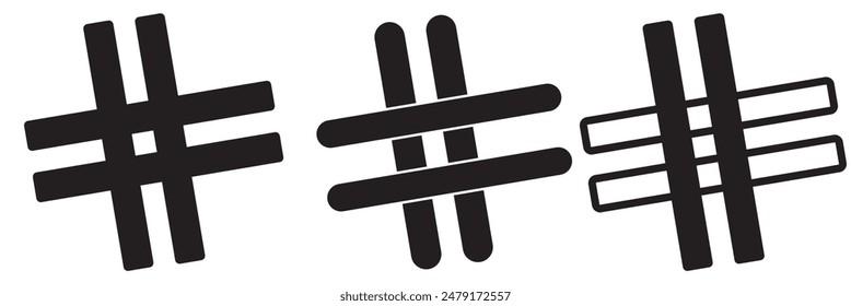 Conjunto de iconos de etiqueta. símbolo de etiqueta