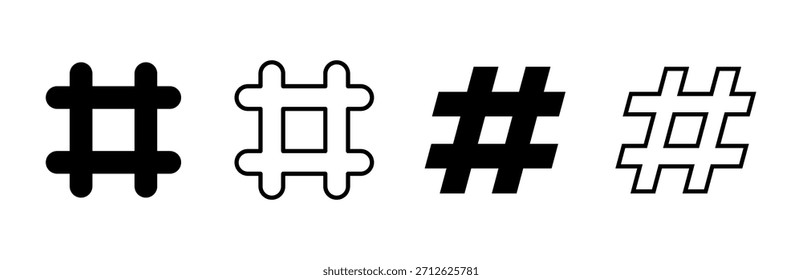 Conjunto de iconos de etiqueta. símbolo de etiqueta