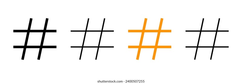 vector conjunto de iconos de etiqueta. signo de etiqueta y símbolo