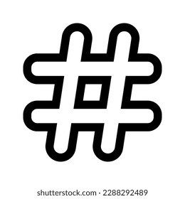 Hashtag icon. sign for mobile concept and web design. vector illustration