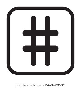 Hashtag icon . hashtag sign and symbol. vector illustration. EPS 10