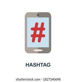 Hashtag icon. Simple element from blogging collection. Creative Hashtag icon for web design, templates, infographics and more