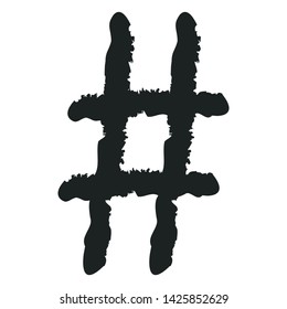 Hashtag icon. Simple element illustration. Hashtag symbol design from Social Media Marketing collection. web and mobile.