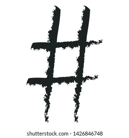 Hashtag icon. Simple element illustration. Hashtag symbol design from Social Media Marketing collection.
