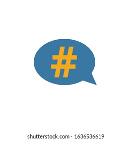 Hashtag icon. Simple element from smm icons collection. Creative Hashtag icon ui, ux, apps, software and infographics.