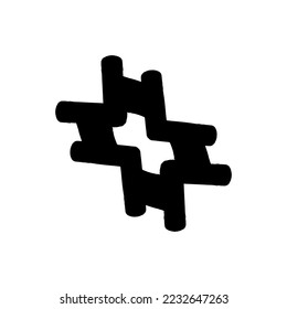 Hashtag icon. Simple style social media agency poster background symbol. Hashtag brand logo design element. Hashtag t-shirt printing. Vector for sticker.