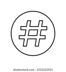 Icono de etiqueta. icono de línea delgada simple.