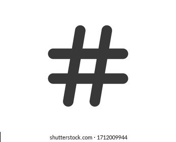 Hashtag Icon. Simple Hashtag Vector Illustration. 