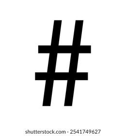 Hashtag icon. Social media symbol. Hashtag shape. Vector illustration.